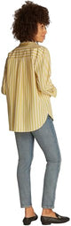 Tommy Hilfiger Camisa Mujer Poplin Easy Fit Oversized, Multicolor (STP Citronella), 38