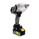 Rodcraft RC9077K4 - Atornillador de impacto inalámbrico eBeast, cuadrado de 1/2", máximo momento de liberación de 1500 Nm, luz LED, en juego con 2 baterías de 4 Ah + cargador + bolsa de tela