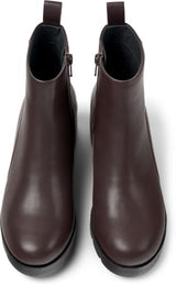 Camper Wanda K400228, Botines con Cremallera Mujer, Marrón Oscuro 009, 41 EU