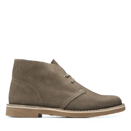 Clarks Herren Desert Boot Bushacre 3 Chukka-Stiefel, Sand Suede,43 EU