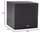 Yamaha NS-P41-BK Altavoces 5.1 con Subwoofer Autoamplificado, Color Negro, 6 Piezas