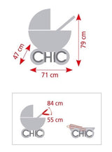 Tandembuggy Vario - Cochecito Doble para Dos muñecas, para niños de 4 a 8 años, Color Gris y Rosa