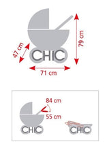 Bayer Chic 2000 68976 Tandem-Buggy Vario - Coche de muñeca, gris (gris jeans), de 3 a 7 años.