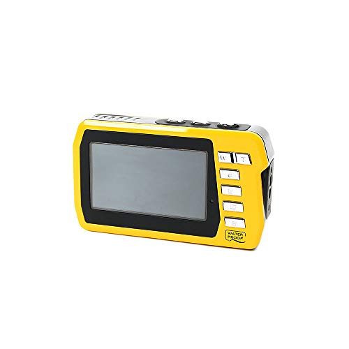 Easypix W3048 Edge Yellow - Cámara Sumergible, 48MP Doble Pantalla