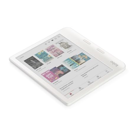 Kobo Libra Colour eReader | Pantalla E Ink Kaleido™ 3 de 7" | Temperatura del Color y Brillo Ajustables | Reducción luz Azul | eBooks y AudioBooks | Memoría 32 GB | Resistente al Agua | Blanco