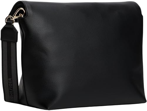 Tommy Hilfiger TH Logotape Med Crossover Aw0aw17692, Mujer, Black (Black), One Size