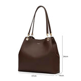 Carlheim, Gotland Genuine Leather collection, Stella Genuine Leather Handbag (Brown)