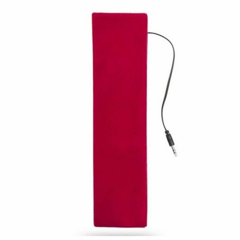 BigBuy Tech Cinta con Auriculares Integrados, Rojo, Estándar