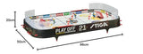 STIGA Play Off 21 Juego de Hockey sobre Hielo - Versión Actualizada con Peter Foppa Forsberg, Fácil Montaje, Lámina de Hielo 25% Más Gruesa, Contador de Goles y Discos Personalizados, 96x50 cm