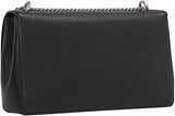 Calvin Klein Bolso bandolera Mujer Sculpted Flap con cadena, Negro (Black), Talla Única