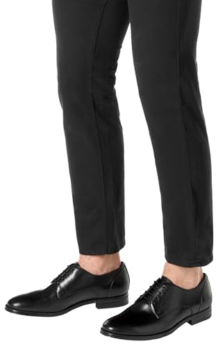 Geox U REZZONICO C, Oxford Hombre, Black, 41.5 EU