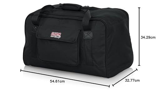 Gator Cases Bolsa de altavoz resistente para altavoces compactos de 10"; se adapta a QSC K10, Yamaha DXR10 y más (GPA-TOTE10)