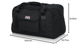 Gator Cases Bolsa de altavoz resistente para altavoces compactos de 10"; se adapta a QSC K10, Yamaha DXR10 y más (GPA-TOTE10)