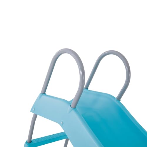 Intex Tobogán Infantil, Azul, 84x196x119 cm, 2 escalones, Pata estabilizadora, Estructura de Acero, Superficie Lisa de PVC, Toboganes para niños, Juegos Exterior, Juguete para 3-10 años (59005)