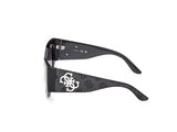 Guess Gu00202 Gafas, 01b Shiny Black, 54/19/135 para Mujer