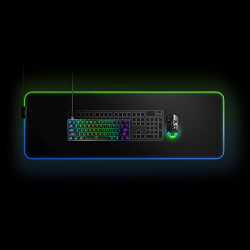 SteelSeries Apex 9 Mini - Teclado Mecánico de Gaming - Interruptores ópticos - Accionamiento de 2 puntos - Forma compacto Esports Mini 60 % - Interruptores intercambiables - Teclado nórdico (QWERTY)