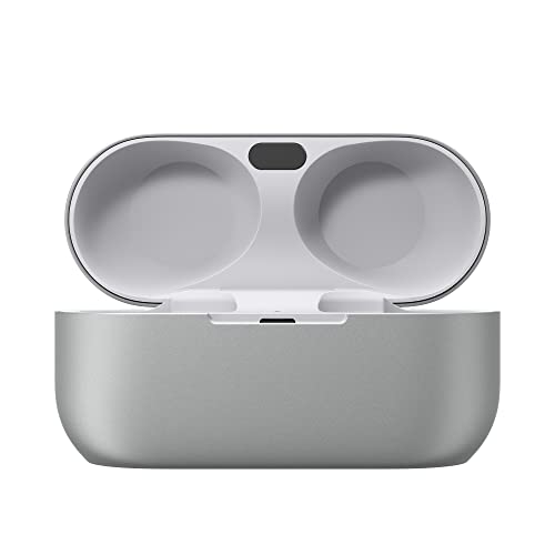 Technics EAH-AZ80E-S Auriculares Inalámbricos con Cancelación De Ruido, Bluetooth Multipunto 3 Dispositivos, Cómodos Intraurales, Carga Inalambrica, Plateado