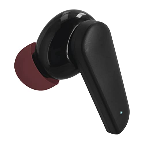 Hama | Auriculares Bluetooth (6h de música, True Wireless, Micrófono Integrado, Sensor táctil, Compatible con Siri y Google Assistant), Color Negro