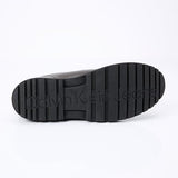 Calvin Klein Náuticos Hombre Hybrid Apron Laceup Shoe Elegantes, Marrón (Dark Brown/Black), 43