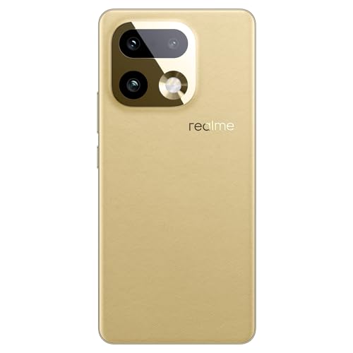 realme 16 Pro+ 5G Smartphone, 8GB+256GB, Pantalla Curva AMOLED 144Hz 6,8", Batería 7000mAh, Cámara 200MP OIS, IP69K, Carga Rápida 80W, Dual SIM, Next AI, Oro (con Adaptador)