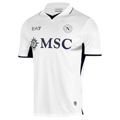 SSC Napoli Maglia Gara Away Ea7 Camiseta, M Hombre