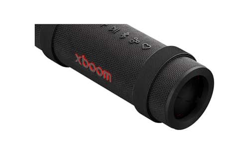 LG xboom Grab, Altavoz Inalámbrico, Bluetooth, 30W, Sonido Sound Boost, Resistente al Agua IP67, Autonomía 20h, Color de Luces LED Variable, Amplia Conectividad