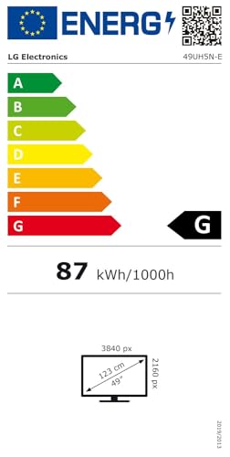 LG 49UH5N-E Panneau plat de signalisation numérique 124,5 cm (49") LCD Wifi 500 cd/m² 4K Ultra HD Noir Web OS 24/7
