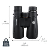 Celestron 72336 Nature DX ED 12x50: prismáticos con lentes objetivo con dispersión baja, exteriores y aves, revestimiento múltiple completo y prismas BaK-4, carcasa revestida resistente al agua y vaho