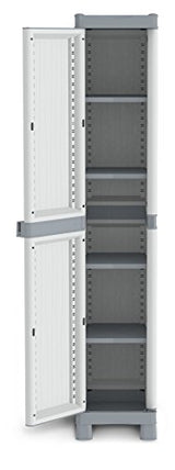 Terry, Base 2350 RUW, Armario 1 puerta, 4 Estantes. 35x43,8x181,8 cm