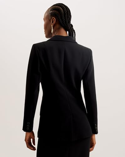 Ted Baker Manabl Single Breasted Tailored Blazer, Negro, 40 para Mujer