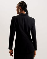 Ted Baker Manabl Single Breasted Tailored Blazer, Negro, 40 para Mujer
