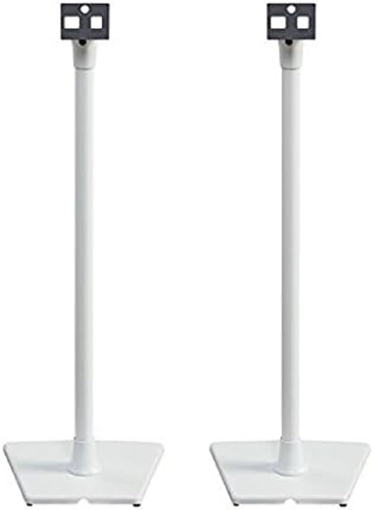 Sanus WSS22-W2 - Soportes de Altavoz inalámbricos diseñados para Sonos One, Play:1 y Play:3 - Par (Blanco)