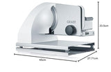 Graef SKS901EU Cortafiambres, 185 W, Aluminio, Blanco