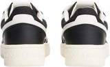 Tommy Hilfiger Cupsole Sneaker Hombre Retro Basket Low Top, Negro (Black), 44
