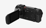 Panasonic HC-VX1 - Videocámara Semi-Profesional de 24x, O.I.S de 5 Ejes, Objetivo Leica F1.8 - F4, Zoom 25 mm - 600 mm, 4K, HD, Color Negro