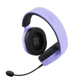 Trust Gaming GXT 491P Fayzo Cascos Gaming Inalámbricos Bluetooth + 2.4 GHz, 7.1 Sonido Envolvente, Batería de 22 Horas, Auriculares Inalámbricos RGB Over-Ear PC PS5 PS4 Switch - Morado