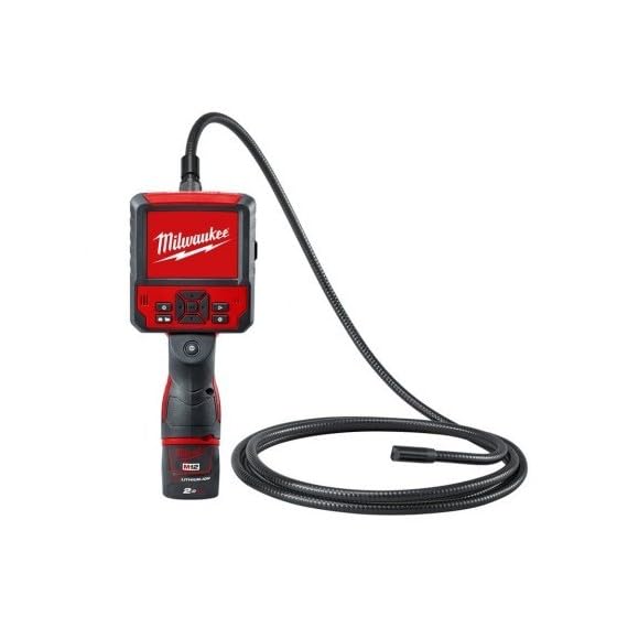 Milwaukee 4933451367 - M12 icav3-201c camara inspección digital de 17 mm, 640x320, 12 v 2,0 ah con cabezal rotativo