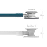 Littmann Classic III - Fonendoscopio, membrana de pieza única fácil de aplicar y de limpiar, color azul caribe