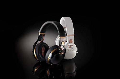 VOX VH-Q1 - Auriculares inteligentes con cancelación de ruido para guitarristas, color negro y dorado