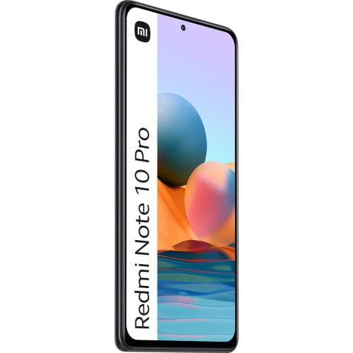 Xiaomi Redmi Note 10 Pro Smartphone Pantalla de 6.67” 120Hz AMOLED, Snapdragon 732G, Cuádruple Cámara de 108MP, 5020mAh + Mi In Ear Black, Color Onyx Gray, 8 + 128 GB