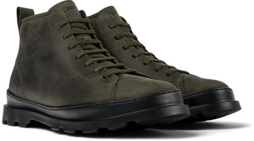 Camper Brutus K300444, Botines de Cesta Hombre, Verde Oscuro 008, 40 EU