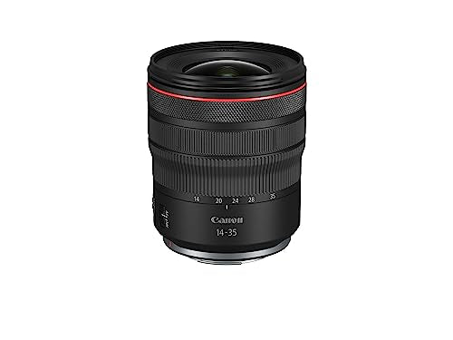 Canon Objetivo Canon RF 14-35 mm F4L Macro IS USM - Lente Zoom Ultra Gran Angular Serie L, Foto Detalle y Cine, Ligero, F4 Constante, Estabilizador óptico 5.5 Pasos, Compatible Sistema EOS R, Negro