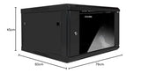Aiten Data Armario Rack Mural 19" 15U Medidas 600 x 450 x 790 mm Montado. Incluye Tornillos de Montaje y 2 Llaves para Cerradura Frontal