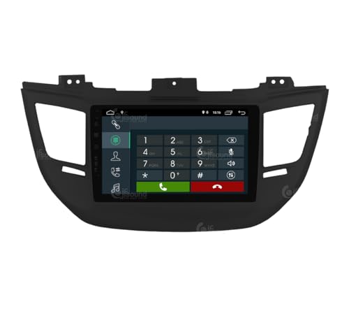 Radio de Coche para Hyundai Tucson Negro (con navegación y cámara de visión Trasera de Serie) Android GPS Bluetooth WiFi USB Dab+ Touchscreen 9" 4core Carplay AndroidAuto