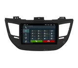 Radio de Coche para Hyundai Tucson Negro (con navegación y cámara de visión Trasera de Serie) Android GPS Bluetooth WiFi USB Dab+ Touchscreen 9" 4core Carplay AndroidAuto