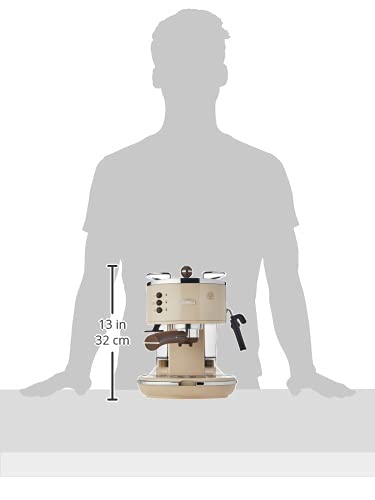 De'Longhi ECOV 311.BG Cafetera Automática, 1100 W, 1.4 L, 15 Bares, 2 Tazas, Acero Inoxidable, Beige