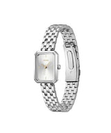 HUGO Reloj con Movimiento de Cuarzo de Tres Manecillas para Mujer Colección #Cosy con Correa de Acero Inoxidable Plateada - 1540178