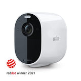 Arlo Essential Camara Vigilancia WiFi Exterior 1080p HD, Camara Vigilancia WiFi Interior, Sensor de Movimiento, Alarmas Para Casa, Prueba Arlo Secure Incluida, Visión Nocturna, 3 Cámaras, Blancas