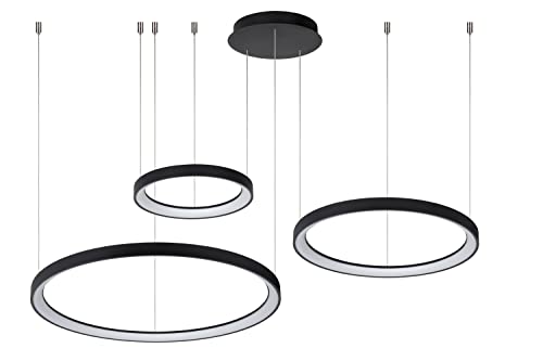 LUCIDE VIDAL - Pendelleuchten - Ø 78 cm - LED Dim. - 1x120W 2700K - Schwarz