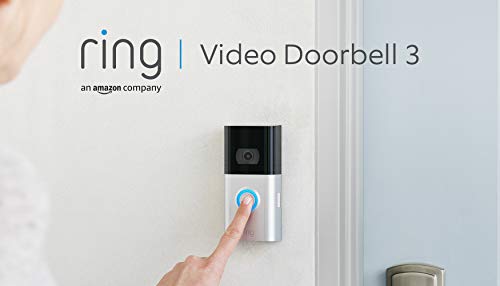 Ring Video Doorbell 3 de Amazon | Vídeo HD, detección de movimiento avanzada e instalación fácil | Incluye una prueba de 30 días gratis del plan Ring Protect